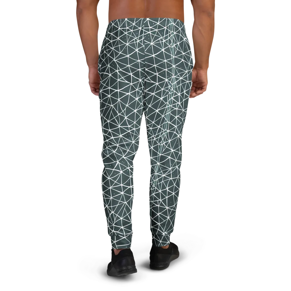 Infinite Interplay on Men's Joggers — Back
