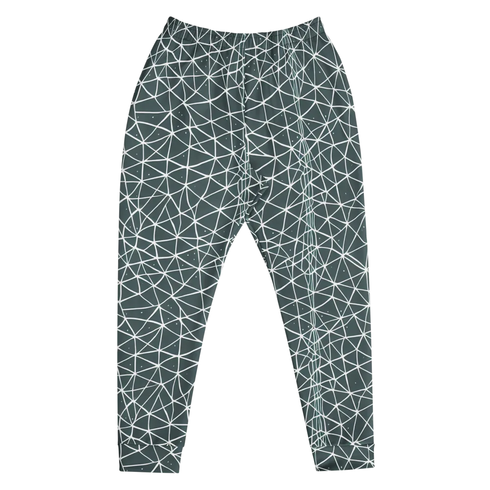 Infinite Interplay on Men's Joggers — Front