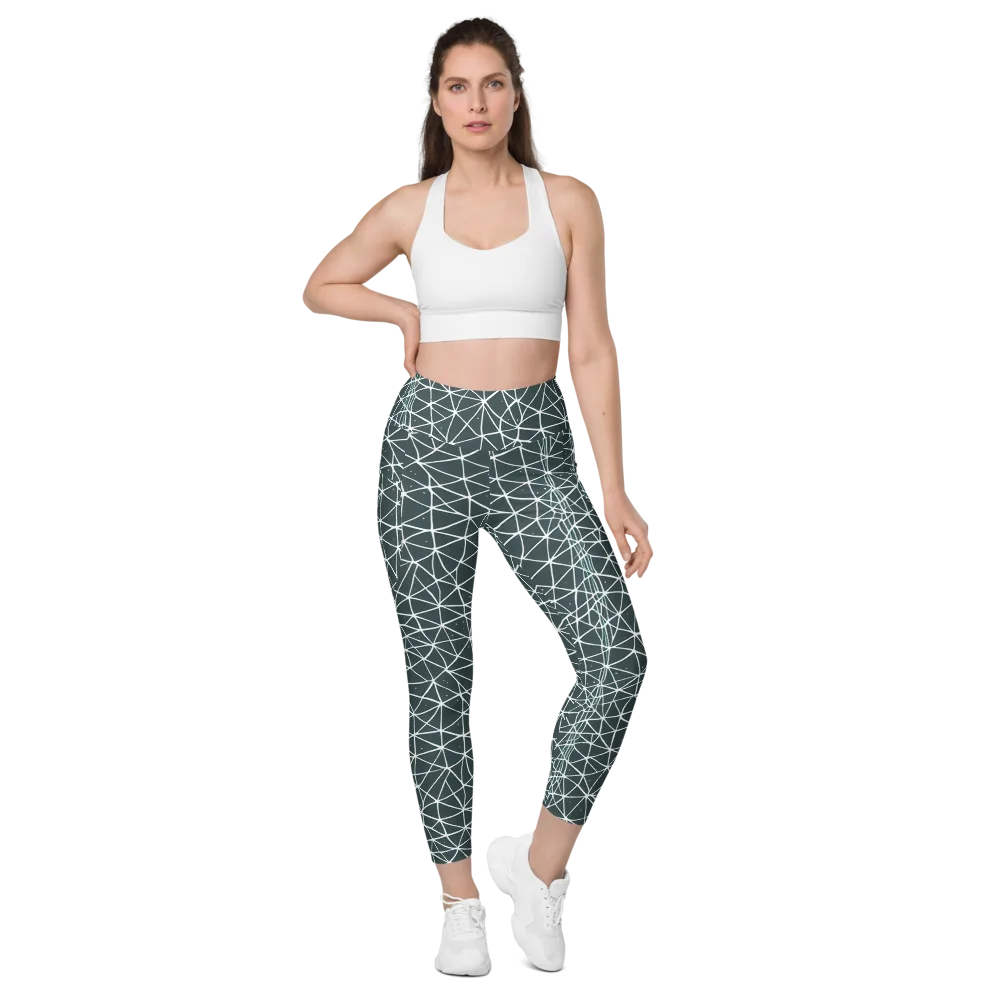 Infinite Interplay on Leggings with Pockets — Front