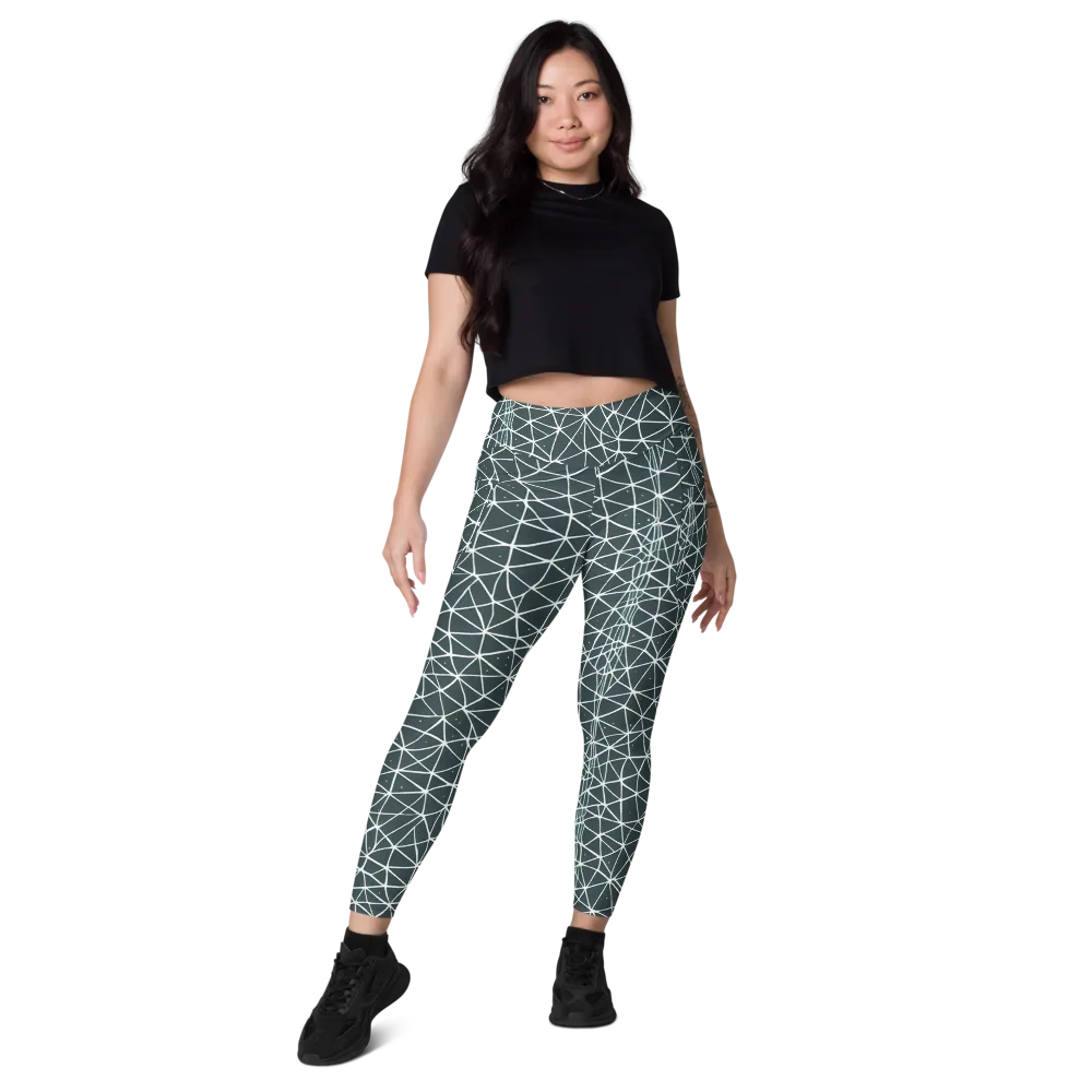 Infinite Interplay on Leggings with Pockets — Front