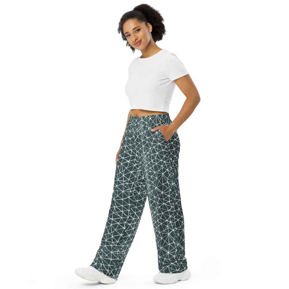 Infinite Interplay on Wide-Leg Pants — Left Front