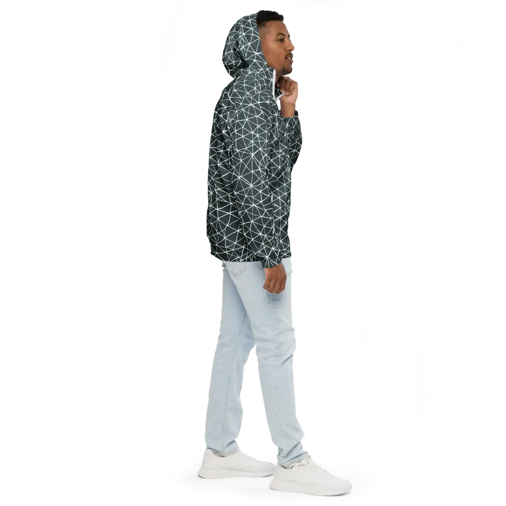 Infinite Interplay on Men's Windbreaker — Right