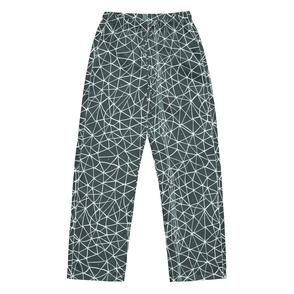 Infinite Interplay on Women's Pajama Pants — Front
