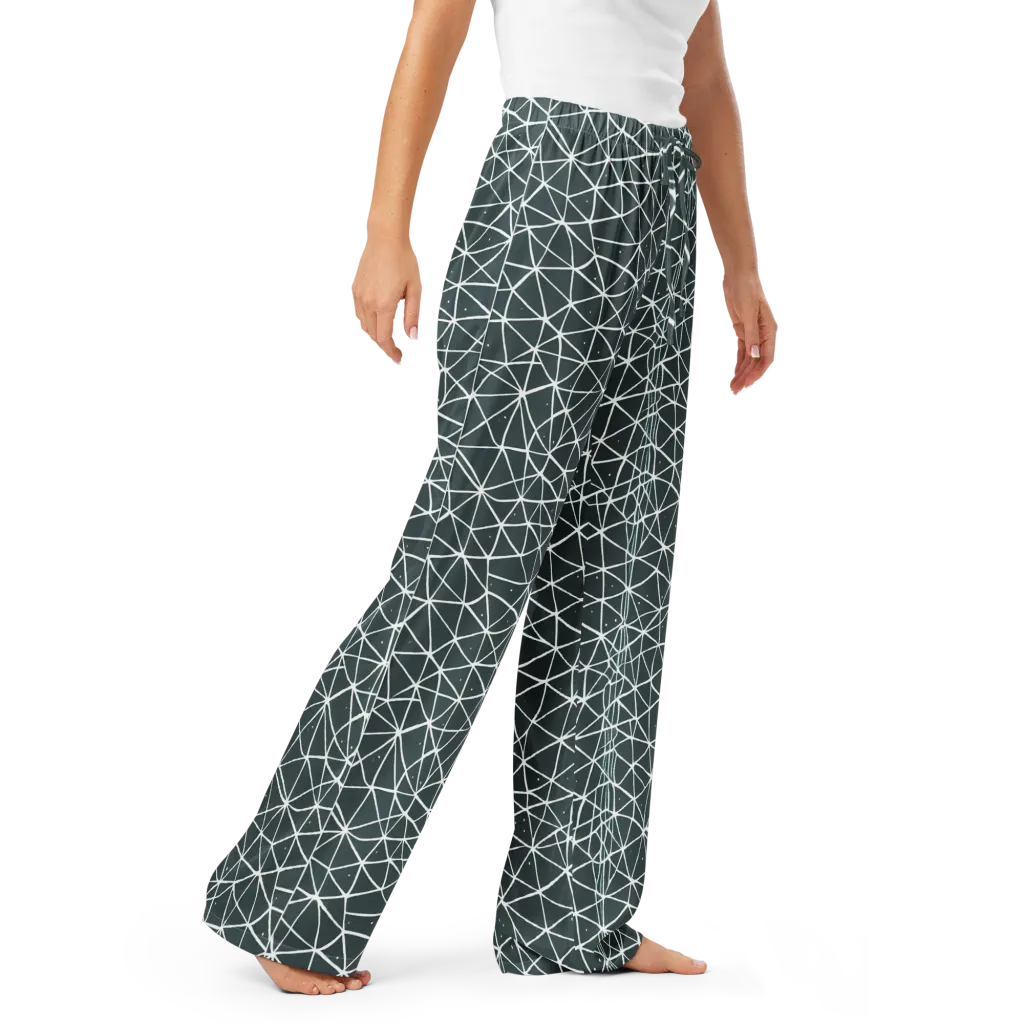 Infinite Interplay on Women's Pajama Pants — Right Front