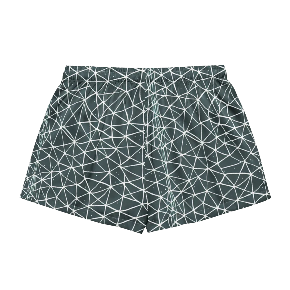 Infinite Interplay on Women's Pajama Shorts — Back