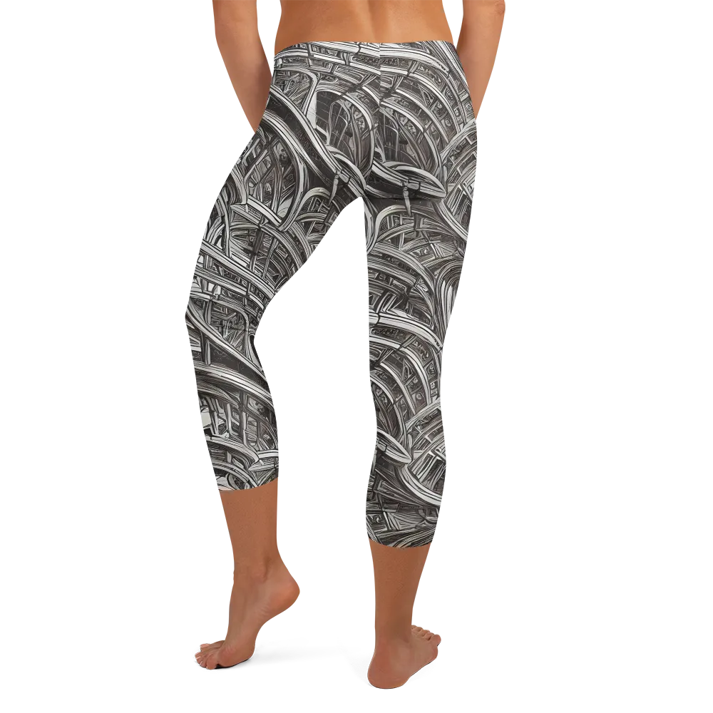Piranesi's Dream on Capri Leggings — Back