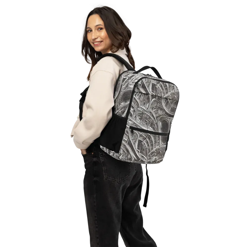Piranesi's Dream on Utility Backpack — Back