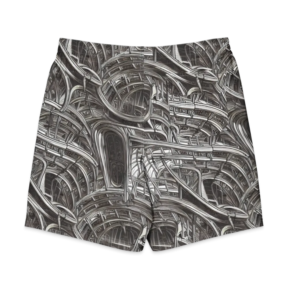 Piranesi's Dream on Men's Board Shorts — Back
