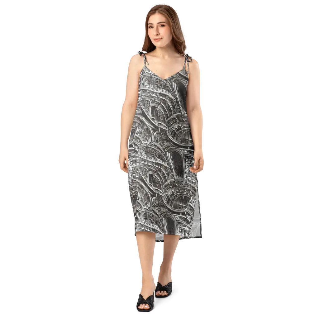 Piranesi's Dream on Slip Dress — Front