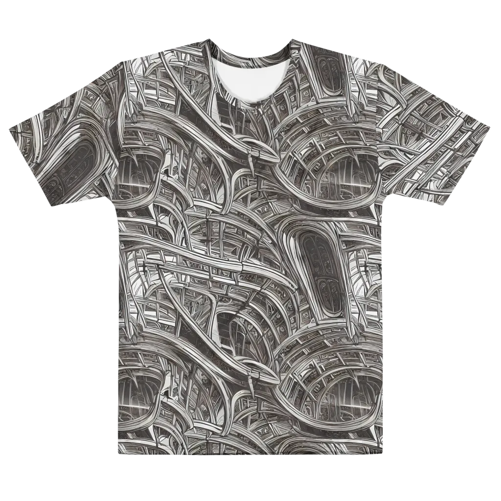 Piranesi's Dream on Men's Cotton Crew Neck T-Shirt — Front