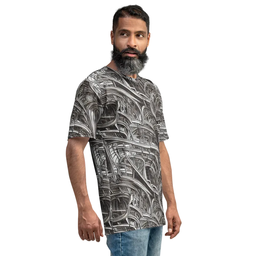 Piranesi's Dream on Men's Crew Neck T-Shirt — Right