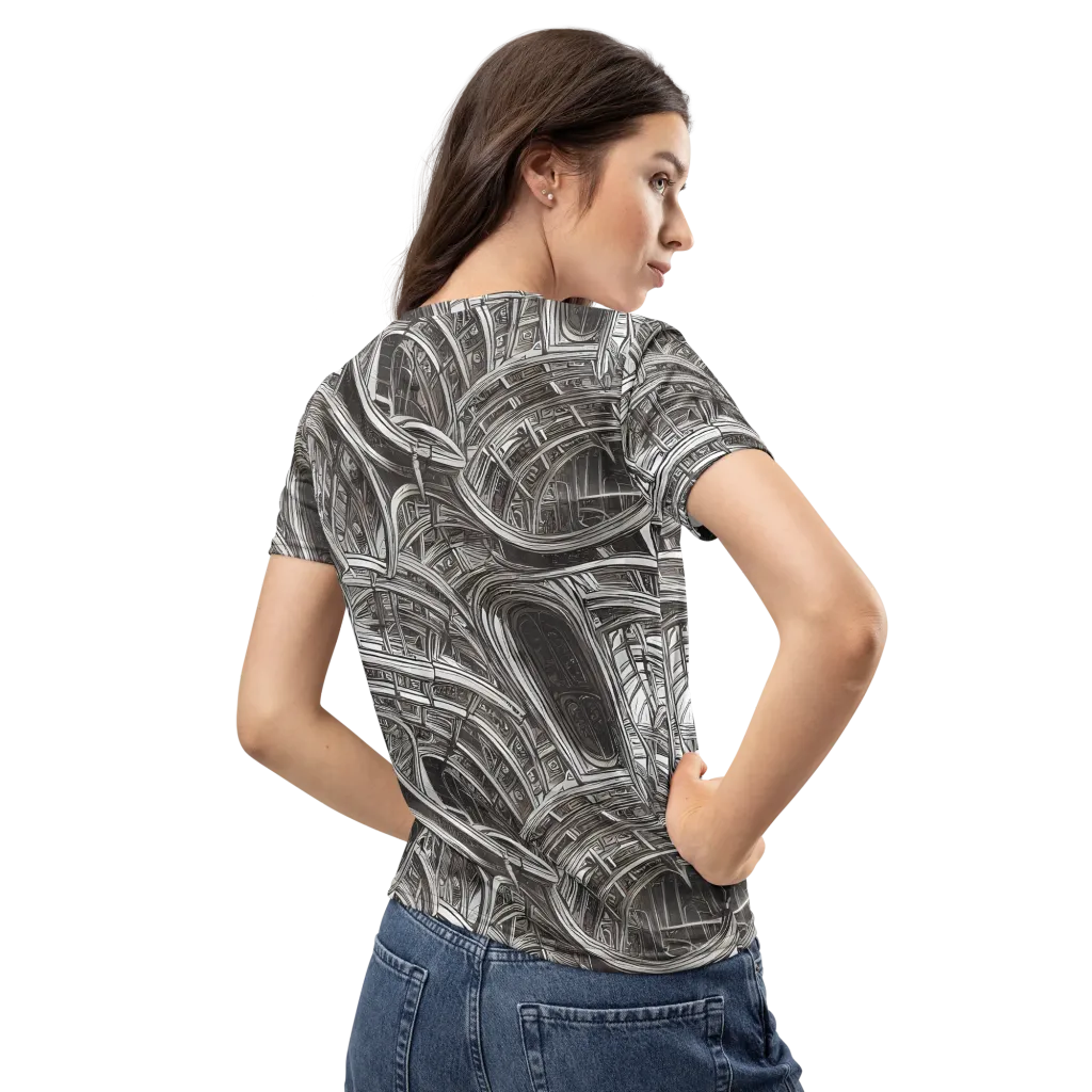 Piranesi's Dream on Women's Crew Neck T-Shirt — Back