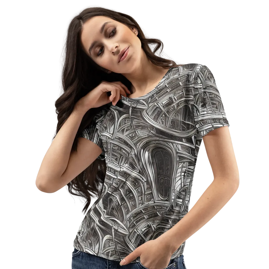 Piranesi's Dream on Women's Crew Neck T-Shirt — Left Front