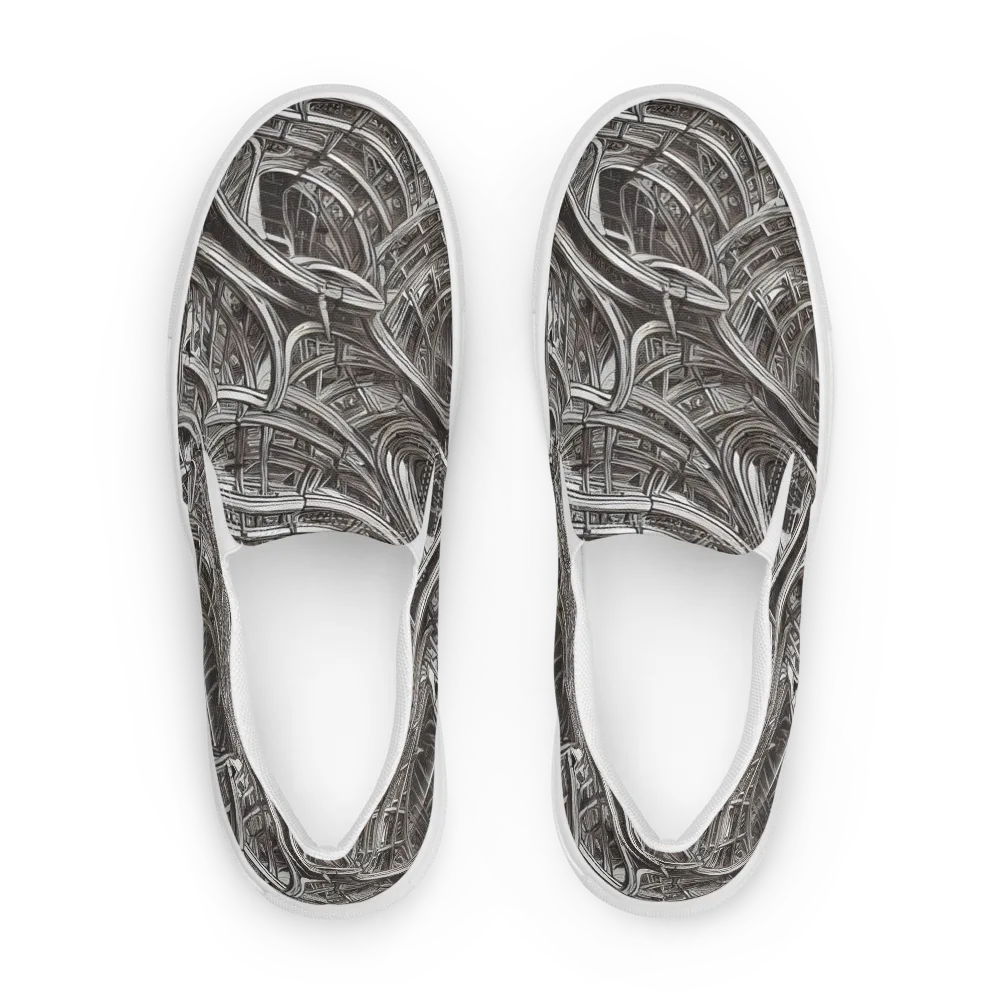 Piranesi's Dream on Men's Slip-On Canvas Shoes — Front