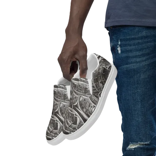 Piranesi's Dream on a Men's Slip-On Canvas Shoes