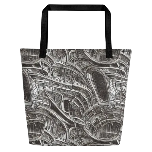 Piranesi's Dream on a Large Tote Bag W/ Pocket