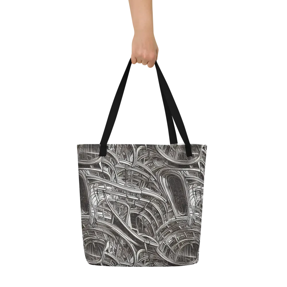 Piranesi's Dream on Large Tote Bag W/ Pocket — Front