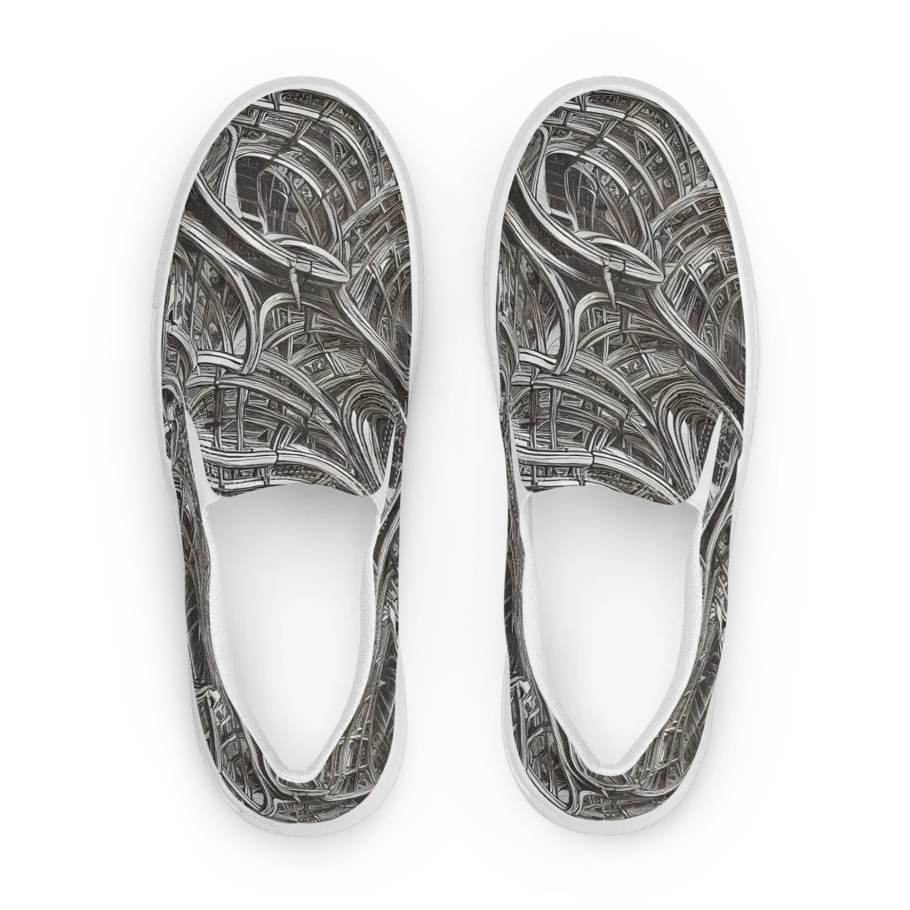 Piranesi's Dream on Women's Slip-On Canvas Shoes — Front