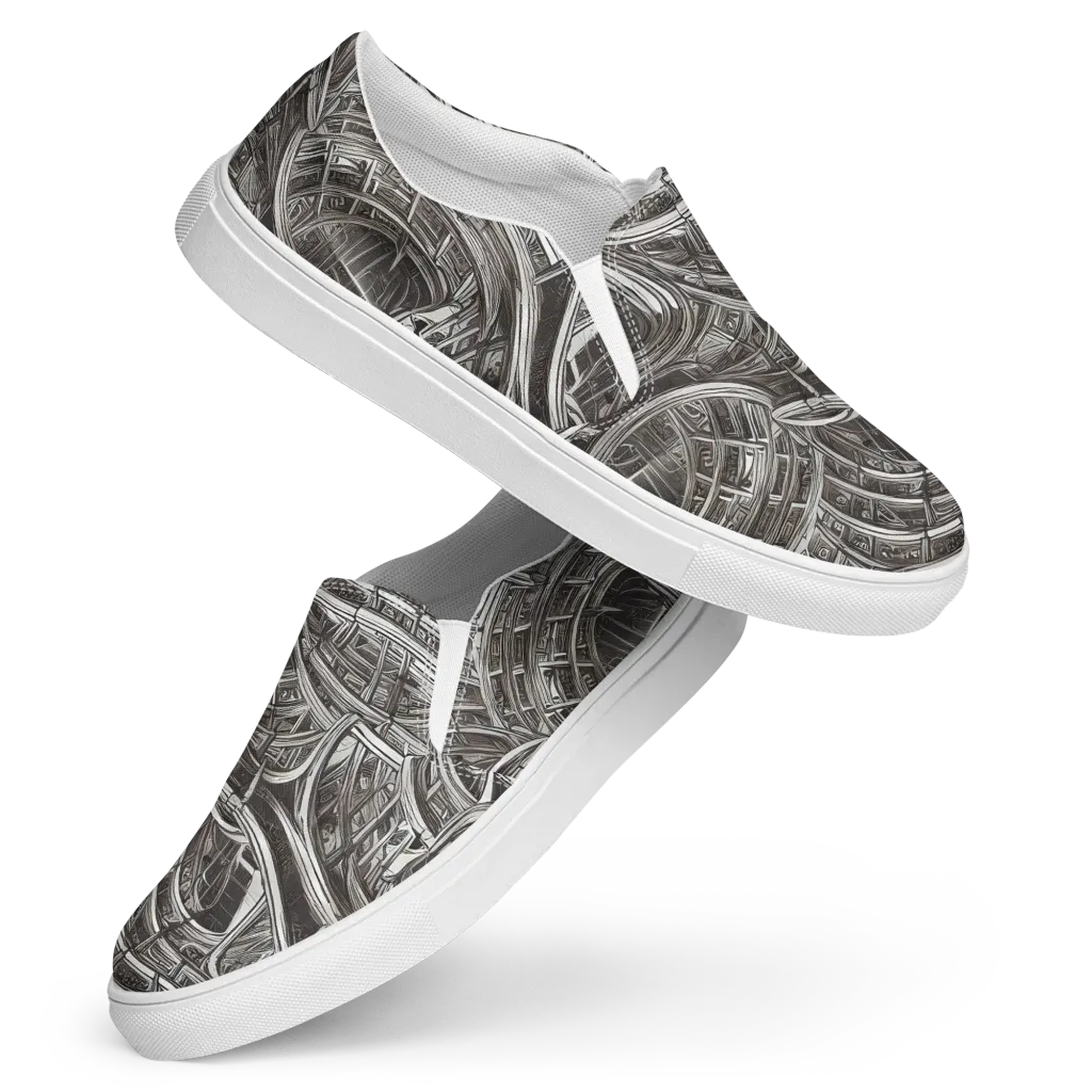 Piranesi's Dream on Women's Slip-On Canvas Shoes — Front