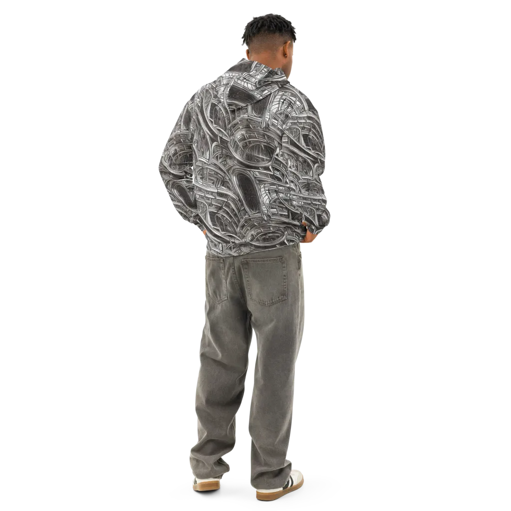 Piranesi's Dream on Cotton Hoodie — Back