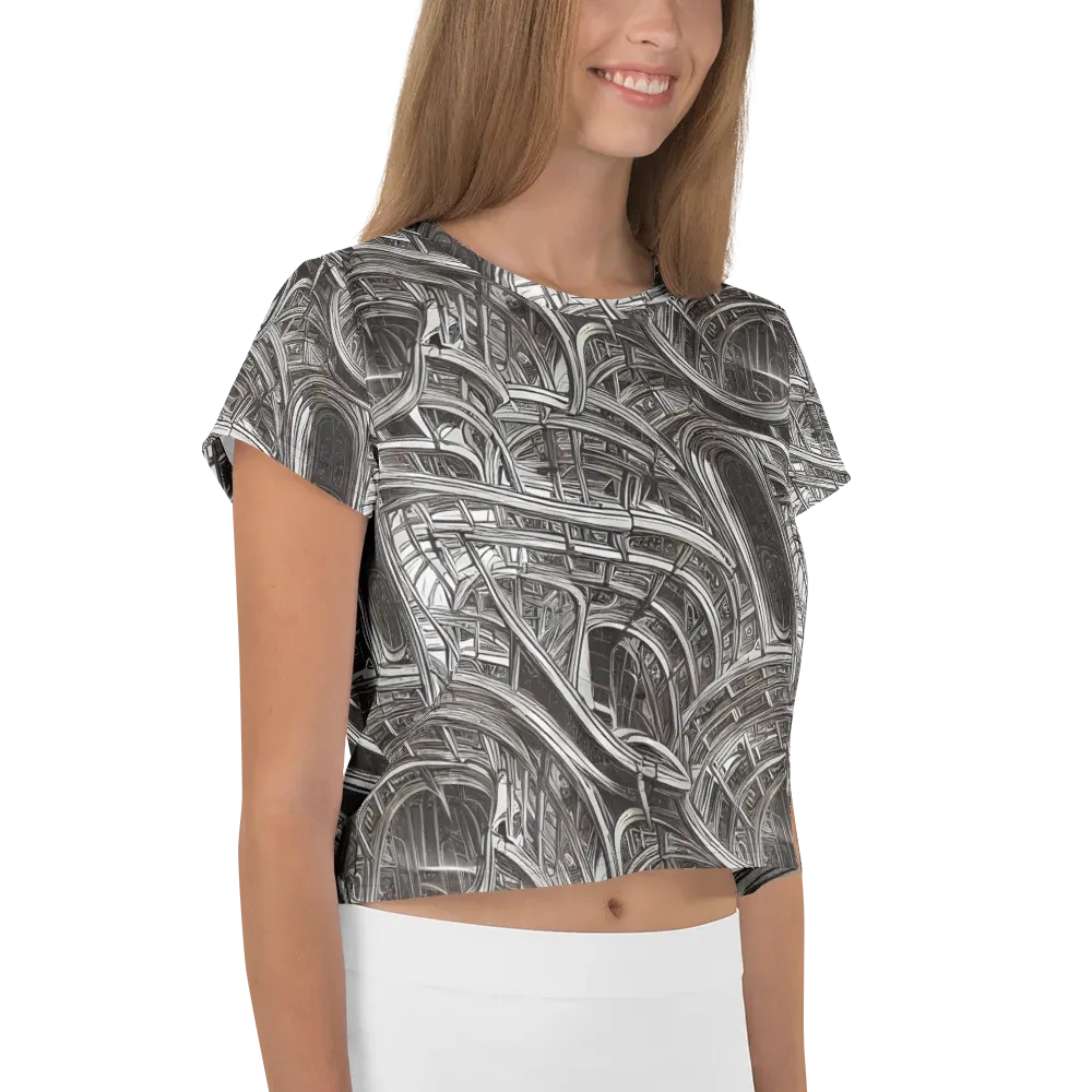 Piranesi's Dream on Crop Tee — Right