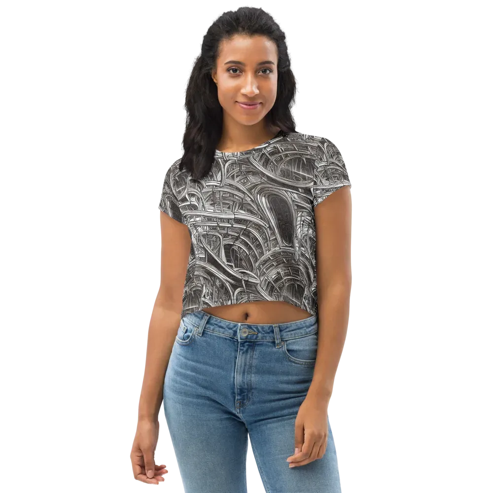 Piranesi's Dream on Crop Tee — Front