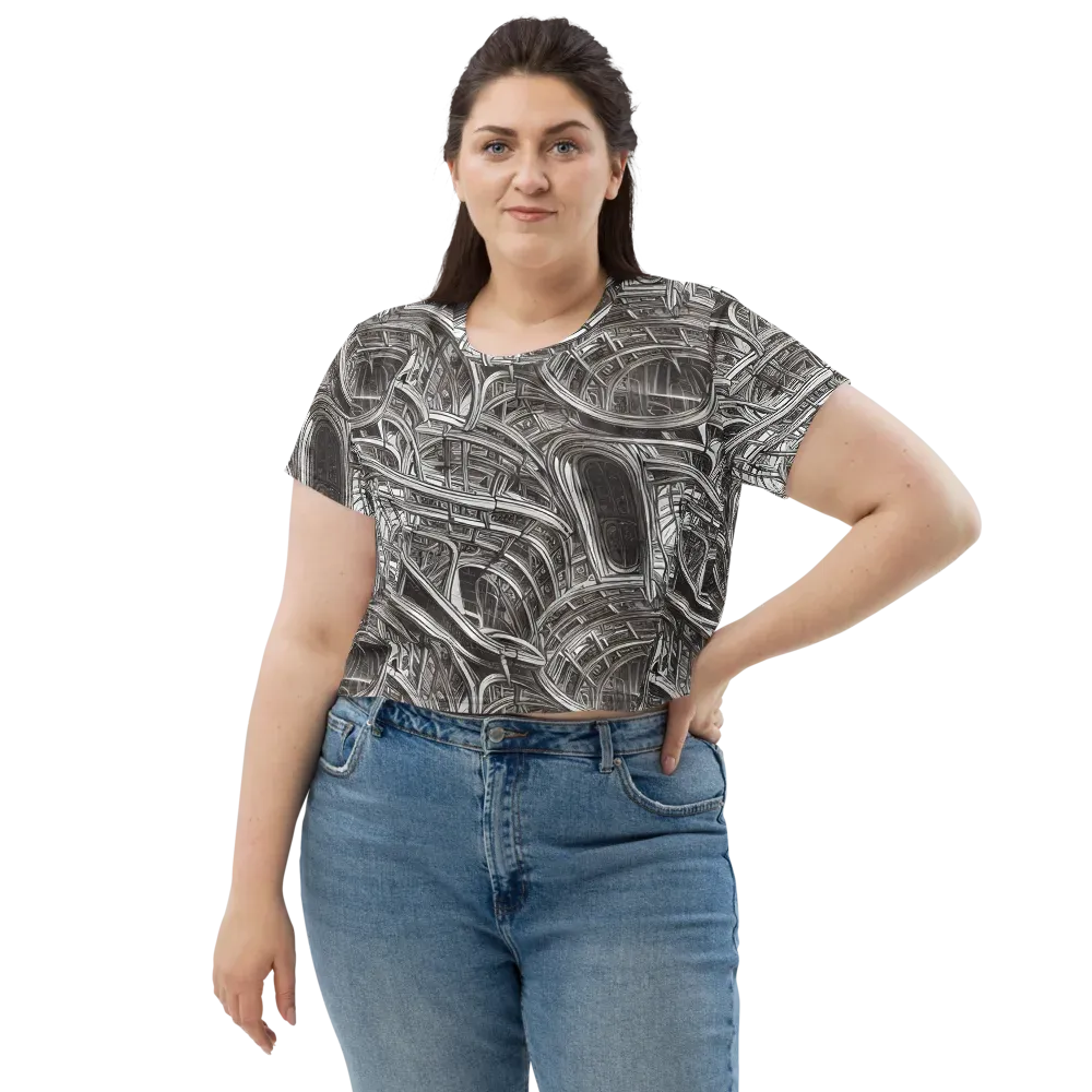 Piranesi's Dream on Crop Tee — Front