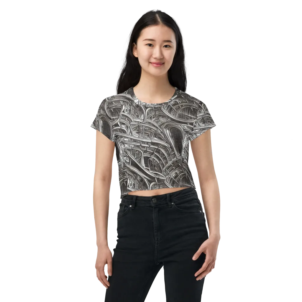 Piranesi's Dream on Crop Tee — Front