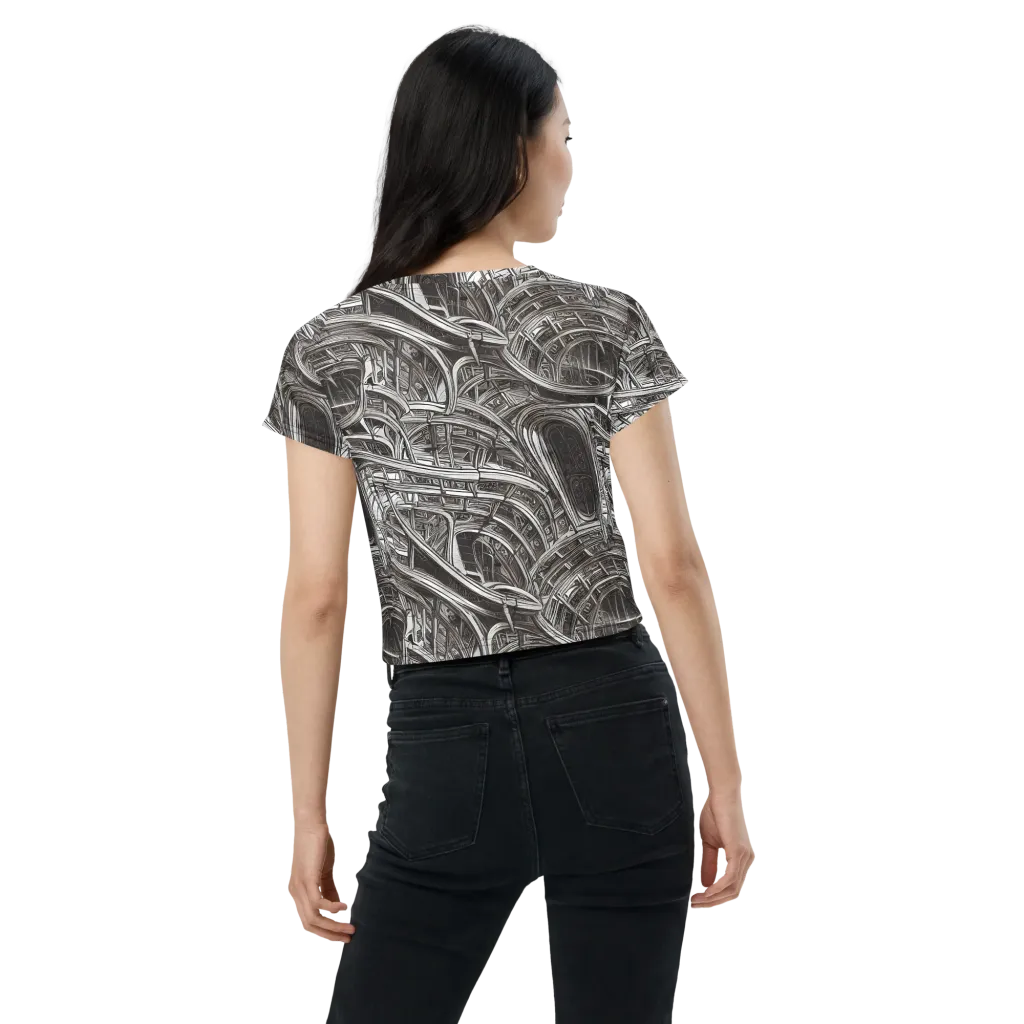 Piranesi's Dream on Crop Tee — Back
