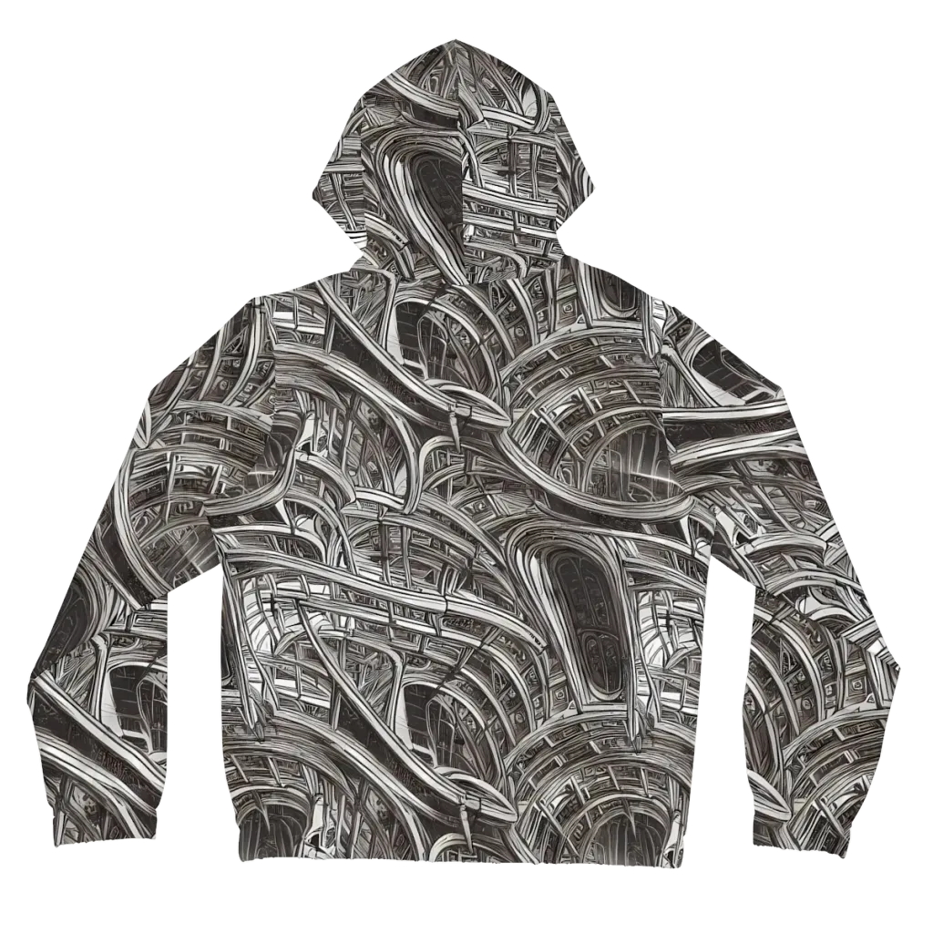 Piranesi's Dream on Women's Full-Zip Hoodie — Back