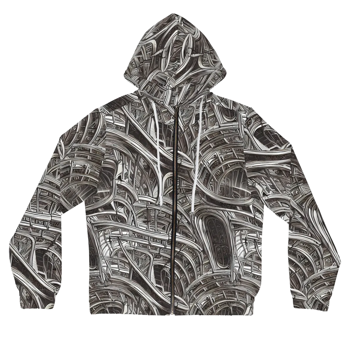 Piranesi's Dream on Women's Full-Zip Hoodie — Front