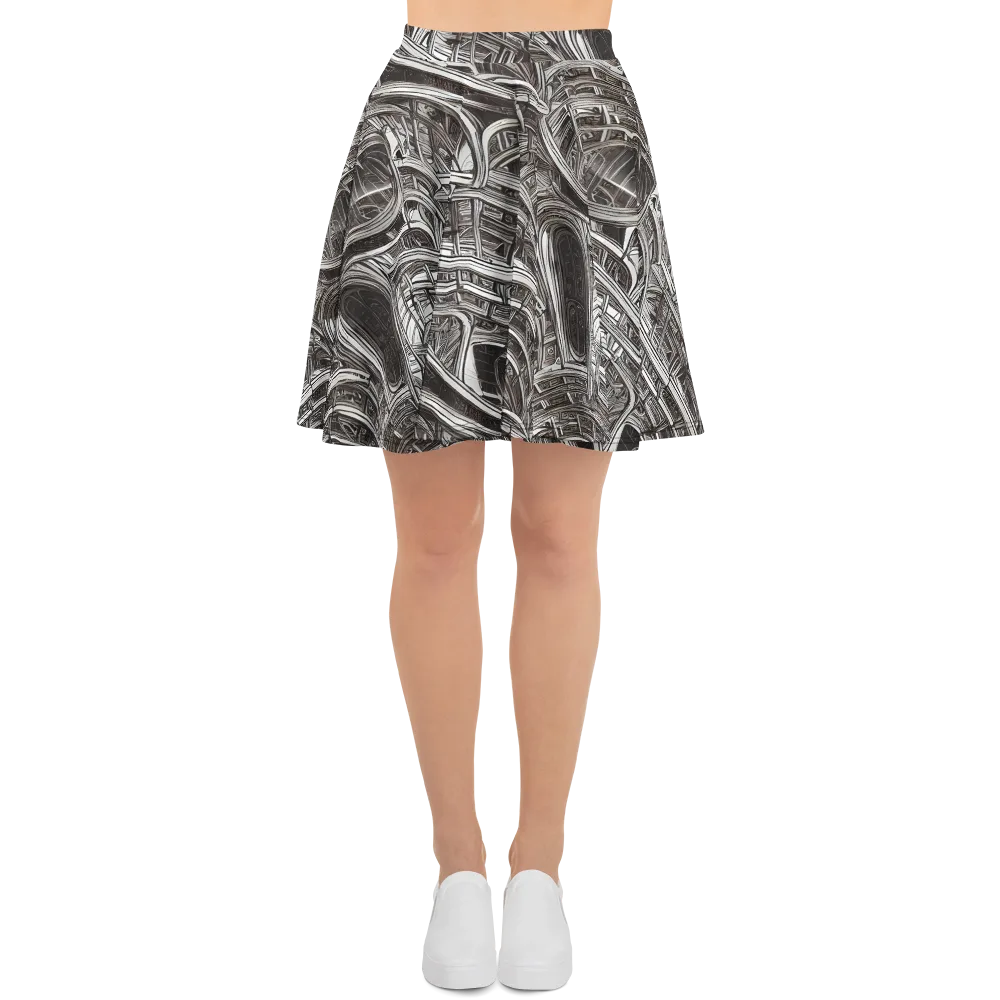 Piranesi's Dream on Skater Skirt — Front