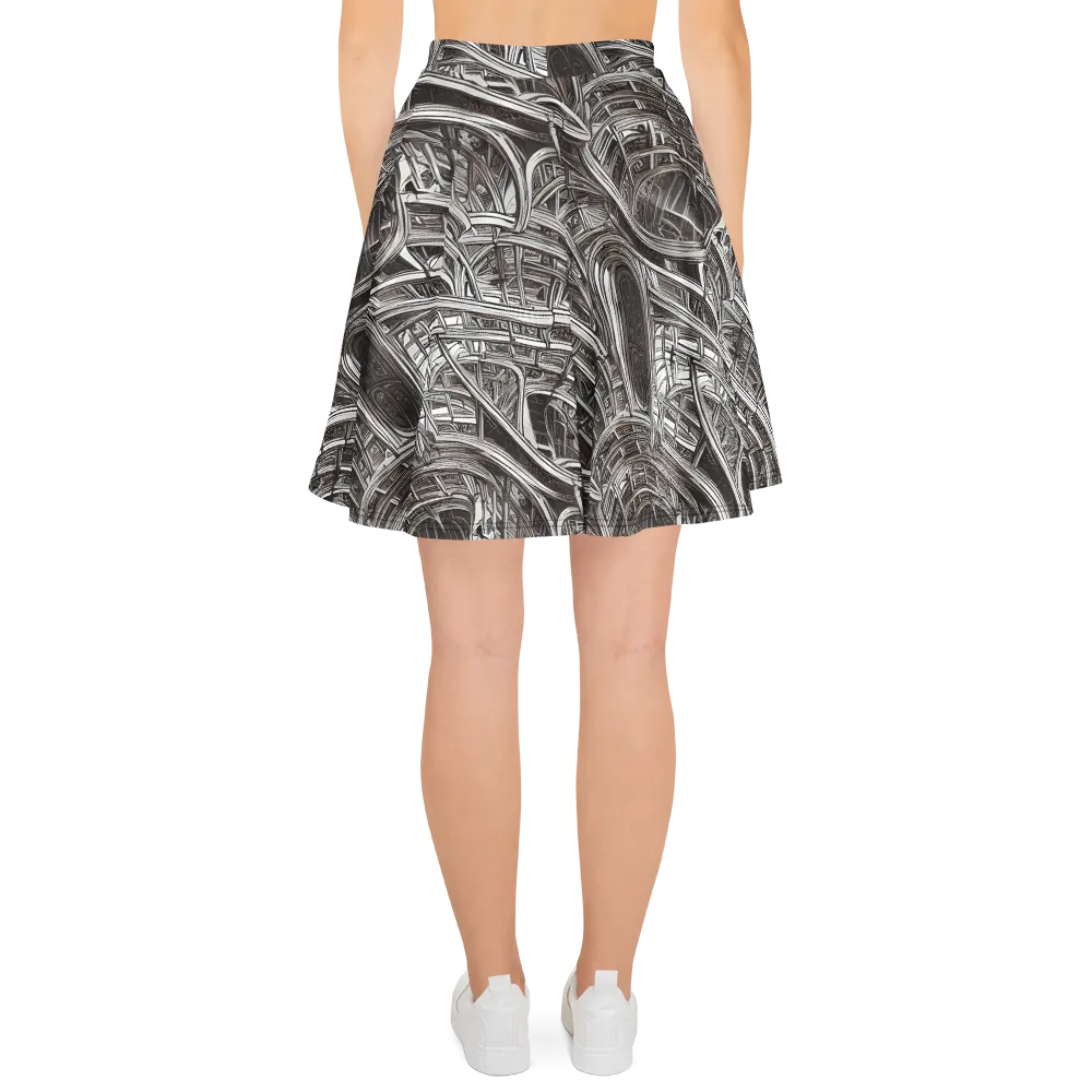 Piranesi's Dream on Skater Skirt — Back