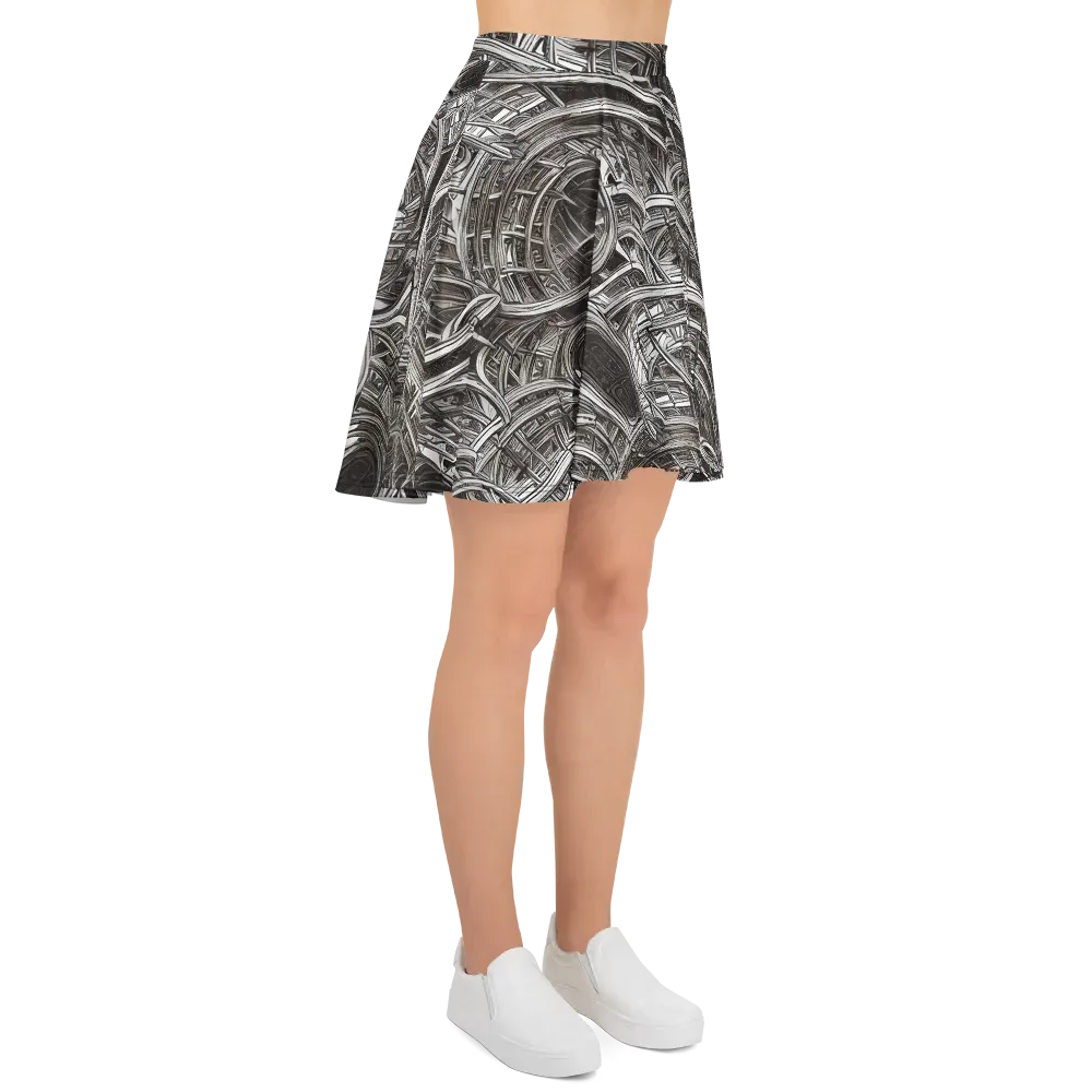 Piranesi's Dream on Skater Skirt — Right