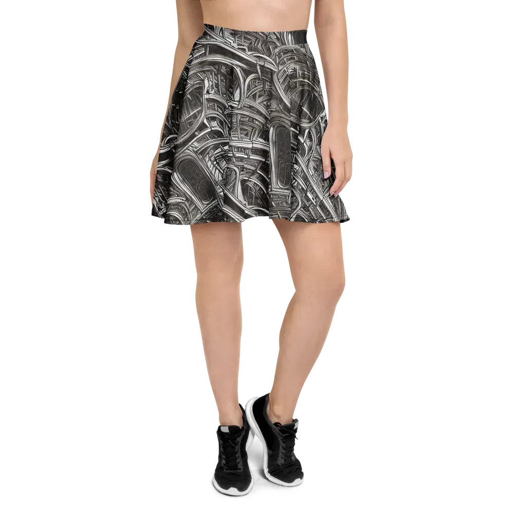 Piranesi's Dream on Skater Skirt — Front