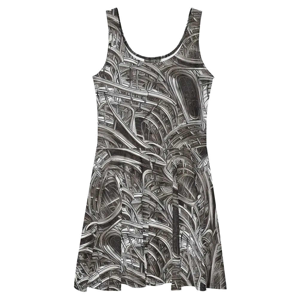 Piranesi's Dream on Skater Dress — Front