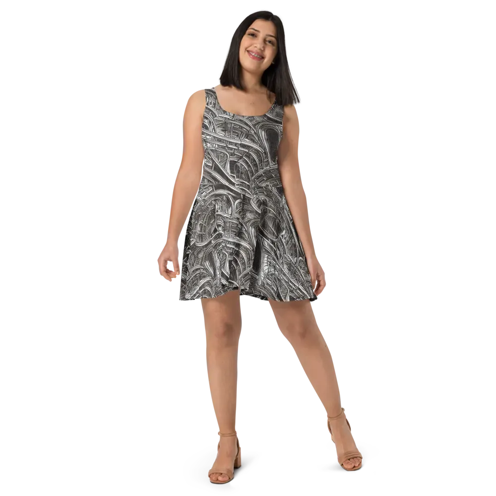 Piranesi's Dream on Skater Dress — Front