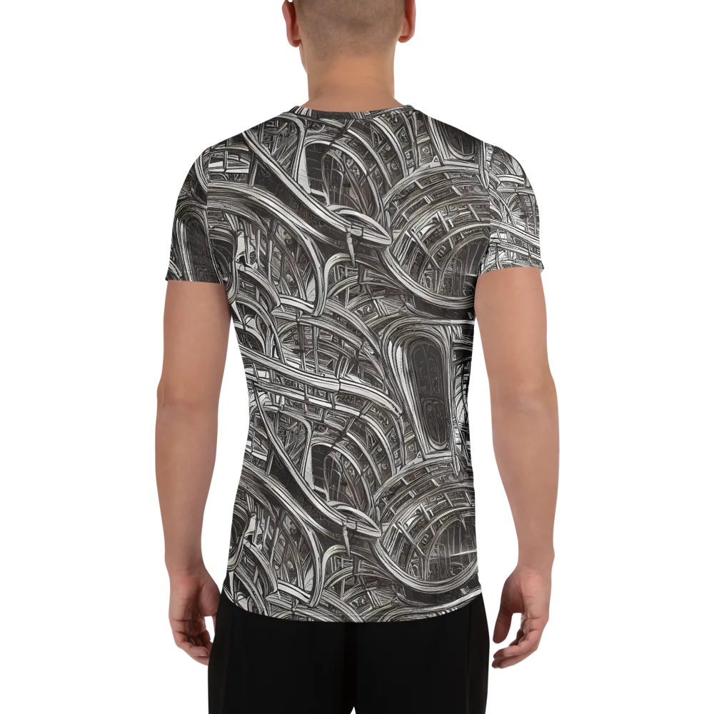 Piranesi's Dream on Men's Athletic T-Shirt — Back