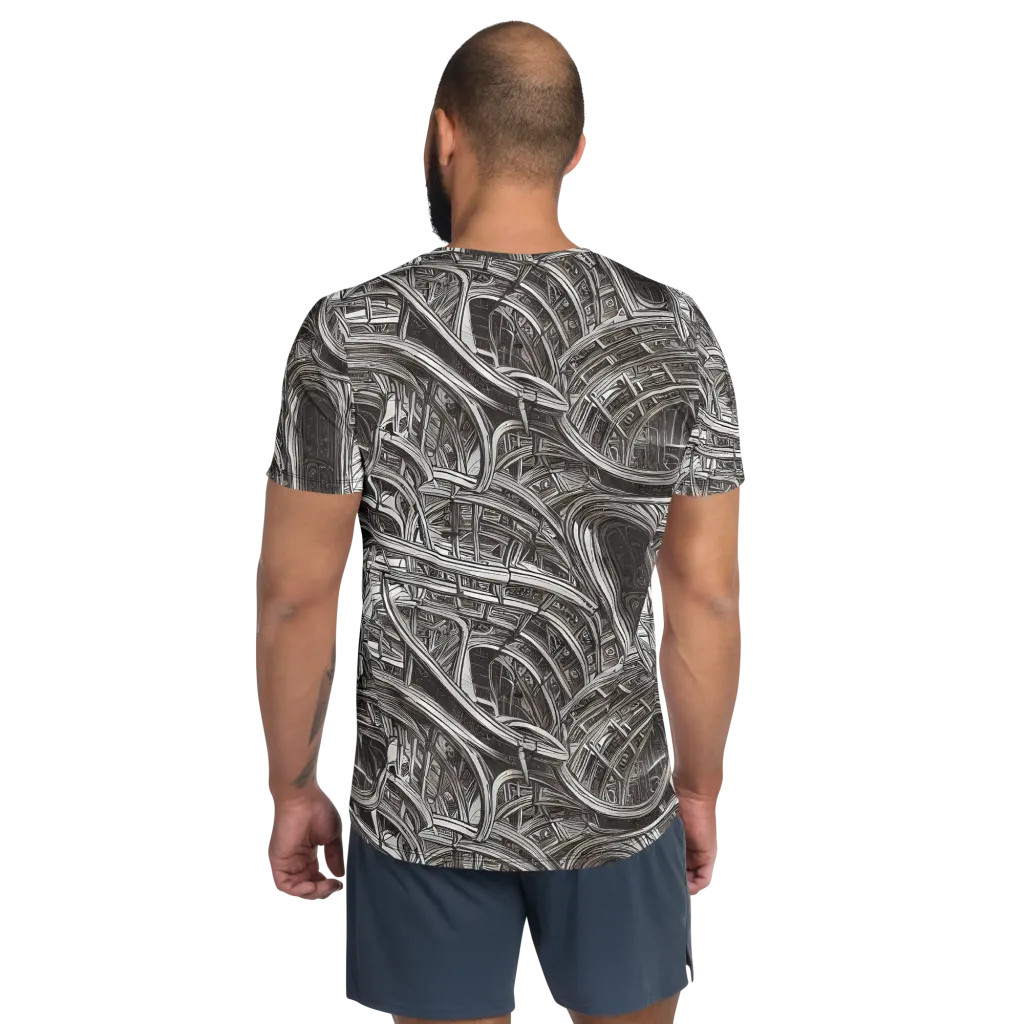 Piranesi's Dream on Men's Athletic T-Shirt — Back