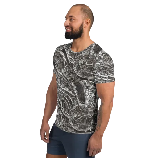 Piranesi's Dream on a Men's Athletic T-Shirt