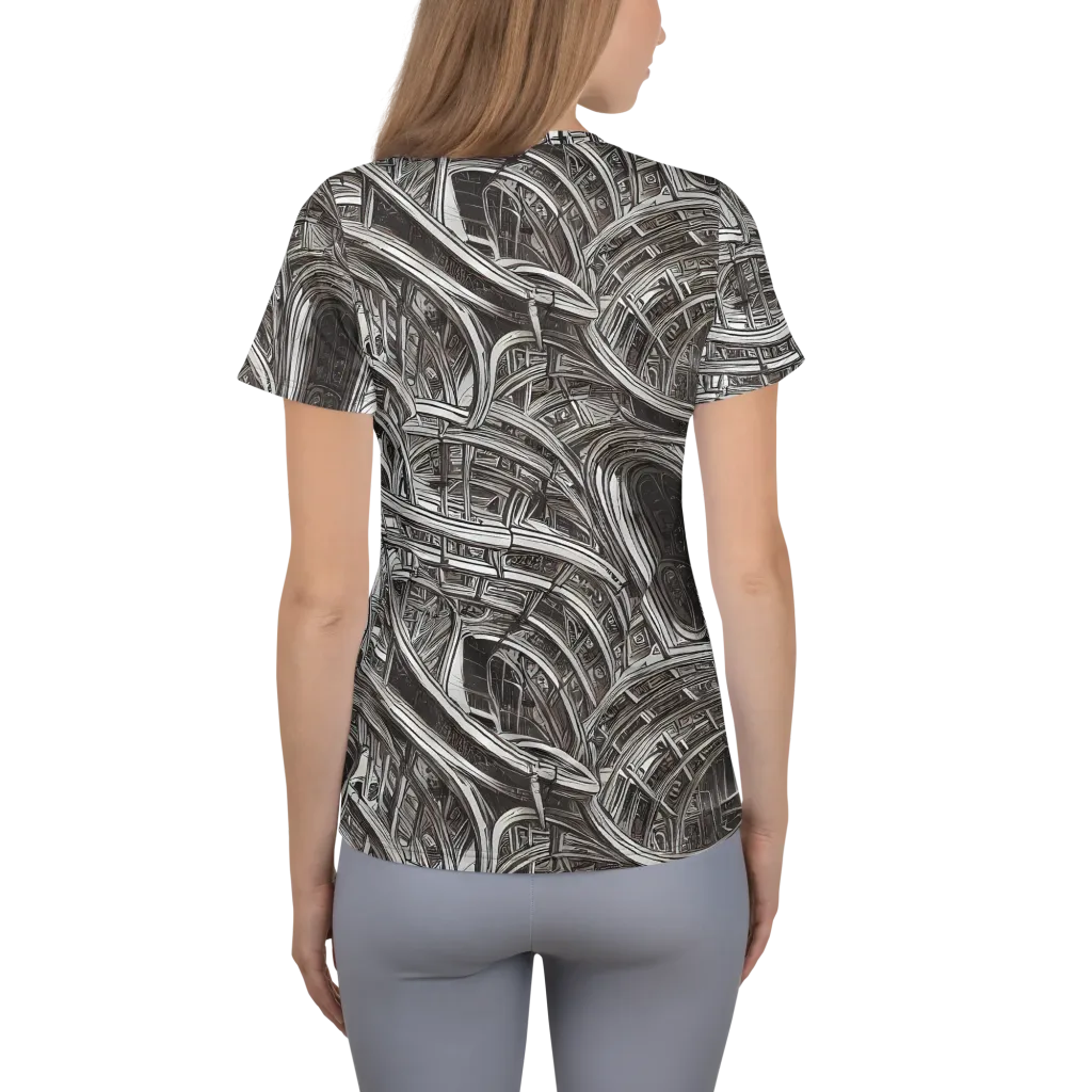 Piranesi's Dream on Women's Athletic T-Shirt — Back
