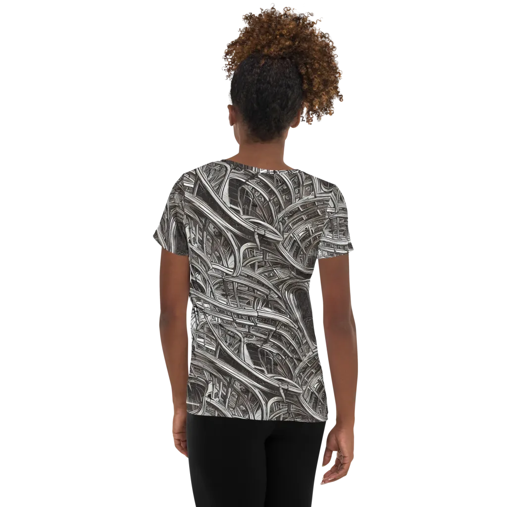 Piranesi's Dream on Women's Athletic T-Shirt — Back