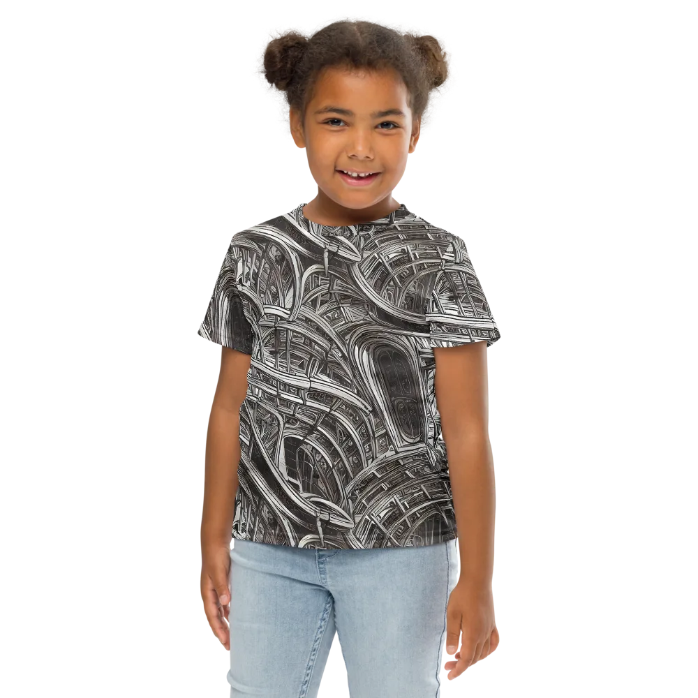 Piranesi's Dream on Kids Crew Neck T-Shirt — Front