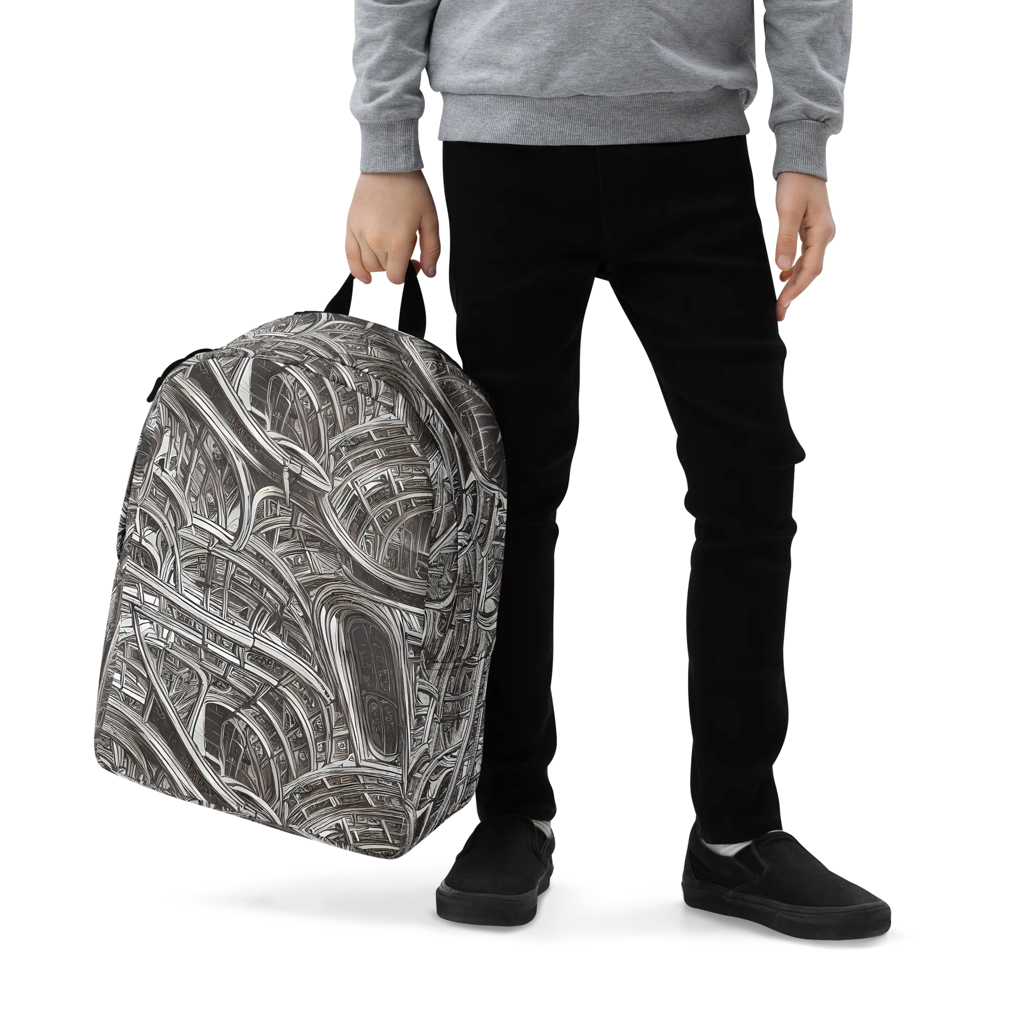 Piranesi's Dream on Minimalist Backpack — Zoomed-in