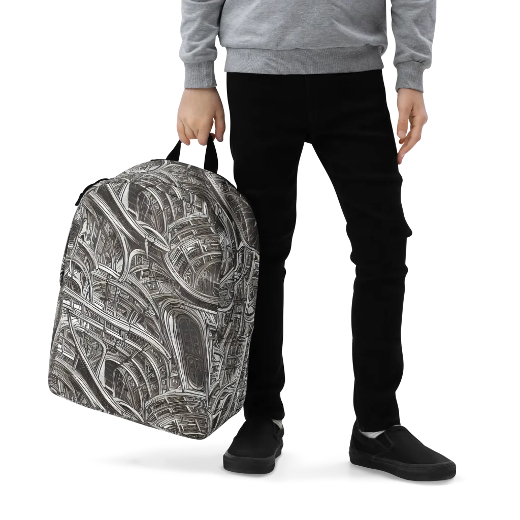 Piranesi's Dream on Minimalist Backpack — Zoomed-in