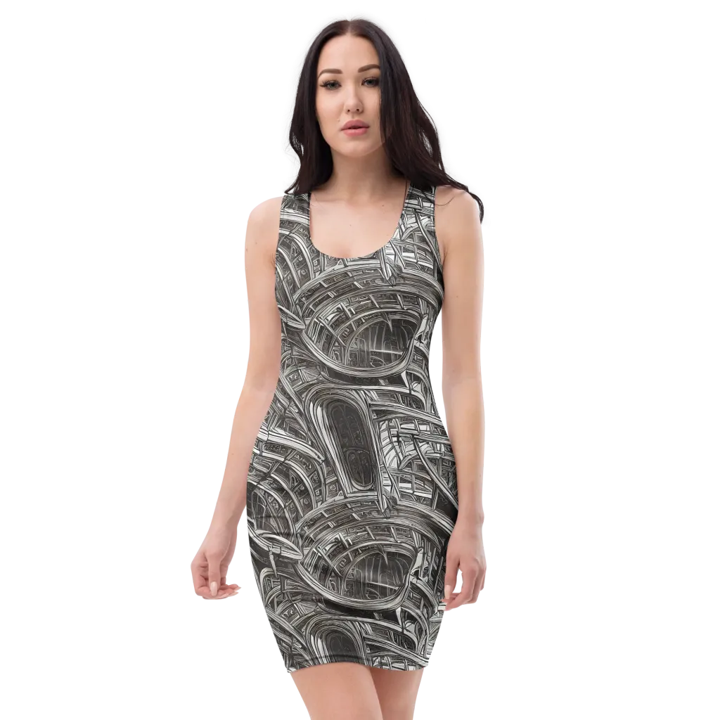 Piranesi's Dream on Bodycon Dress — Front