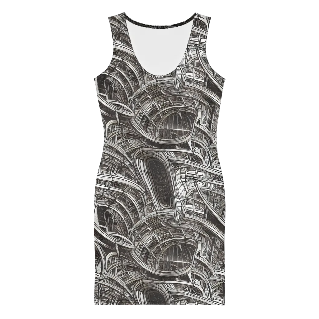 Piranesi's Dream on Bodycon Dress — Front