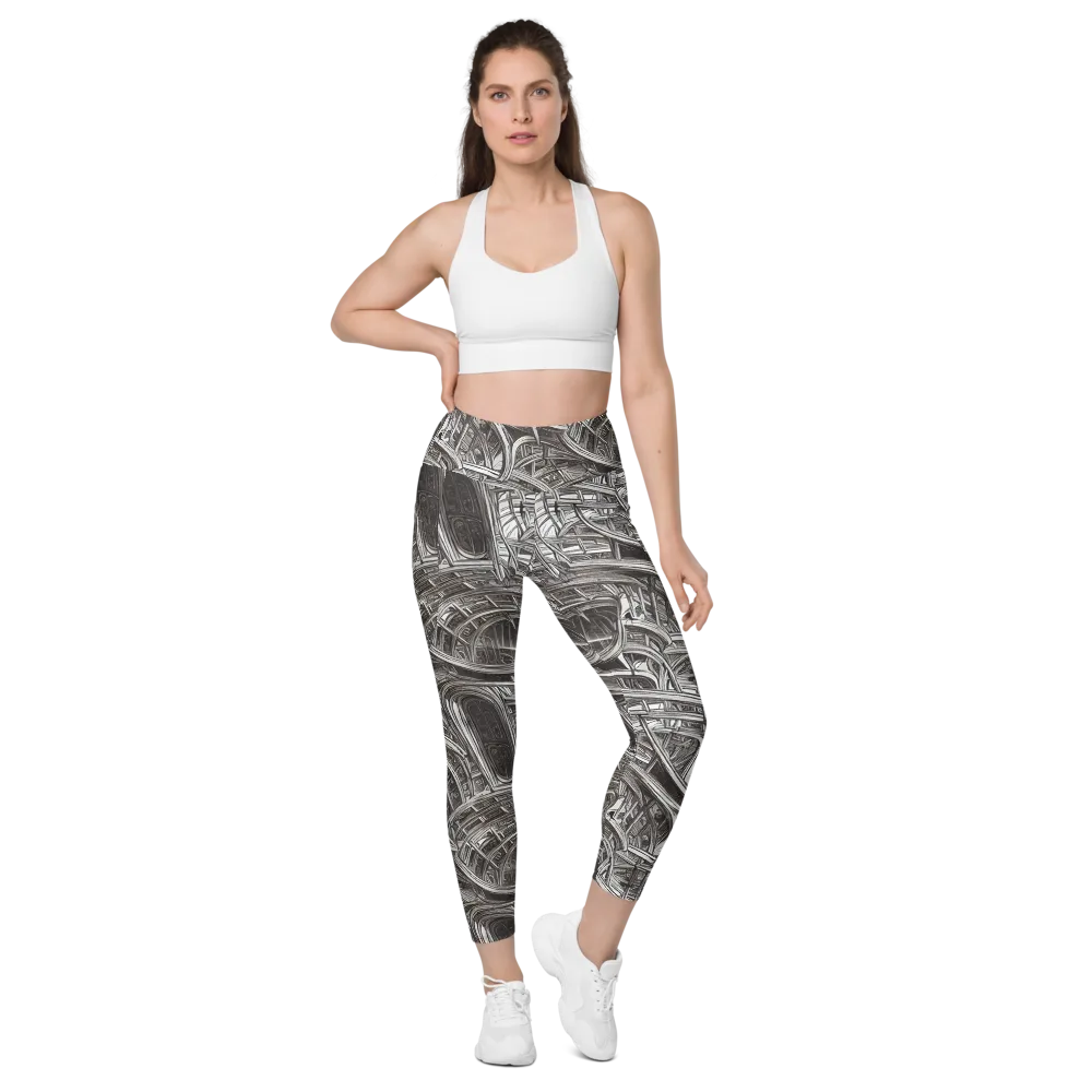 Piranesi's Dream on Leggings with Pockets — Front