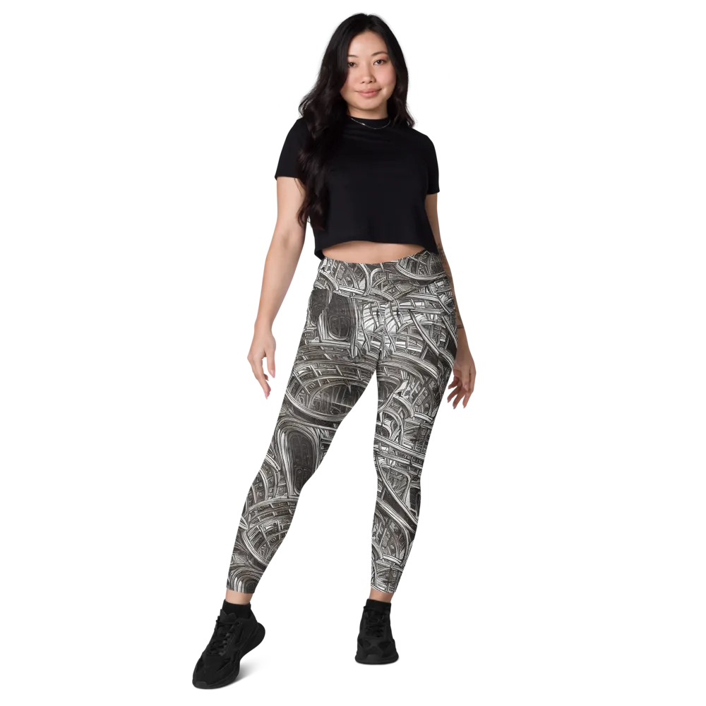 Piranesi's Dream on Leggings with Pockets — Front