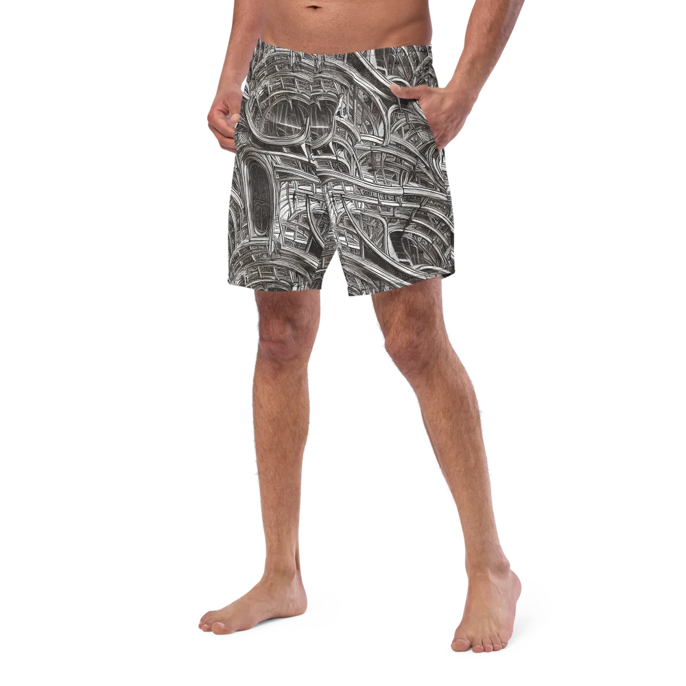 Piranesi's Dream on Swim Trunks — Left Front